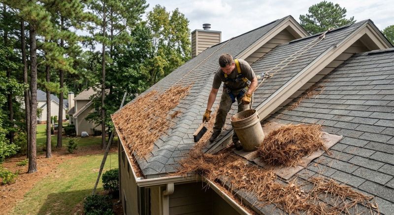 Gutter Pine Needle Removal in Morris County, NJ